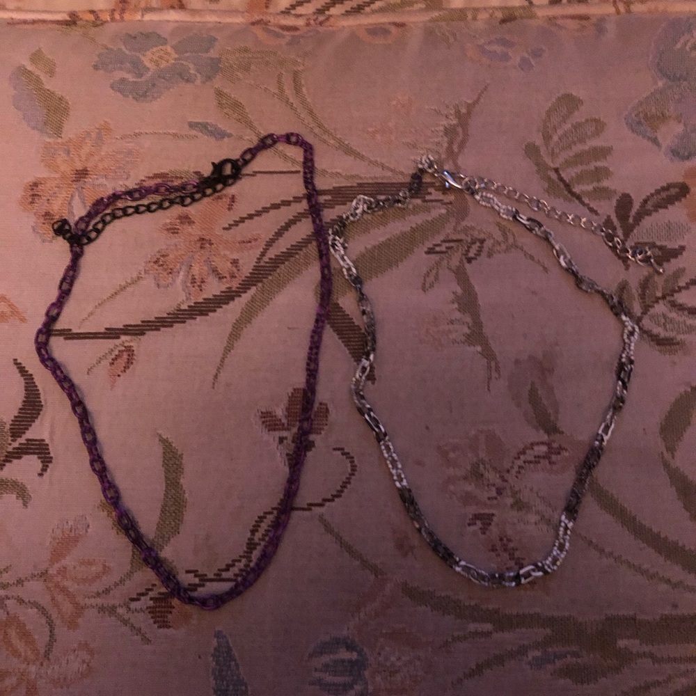 Unique Colorful Costume Chain Necklaces (2)- 516 $15 or $12 w/offer